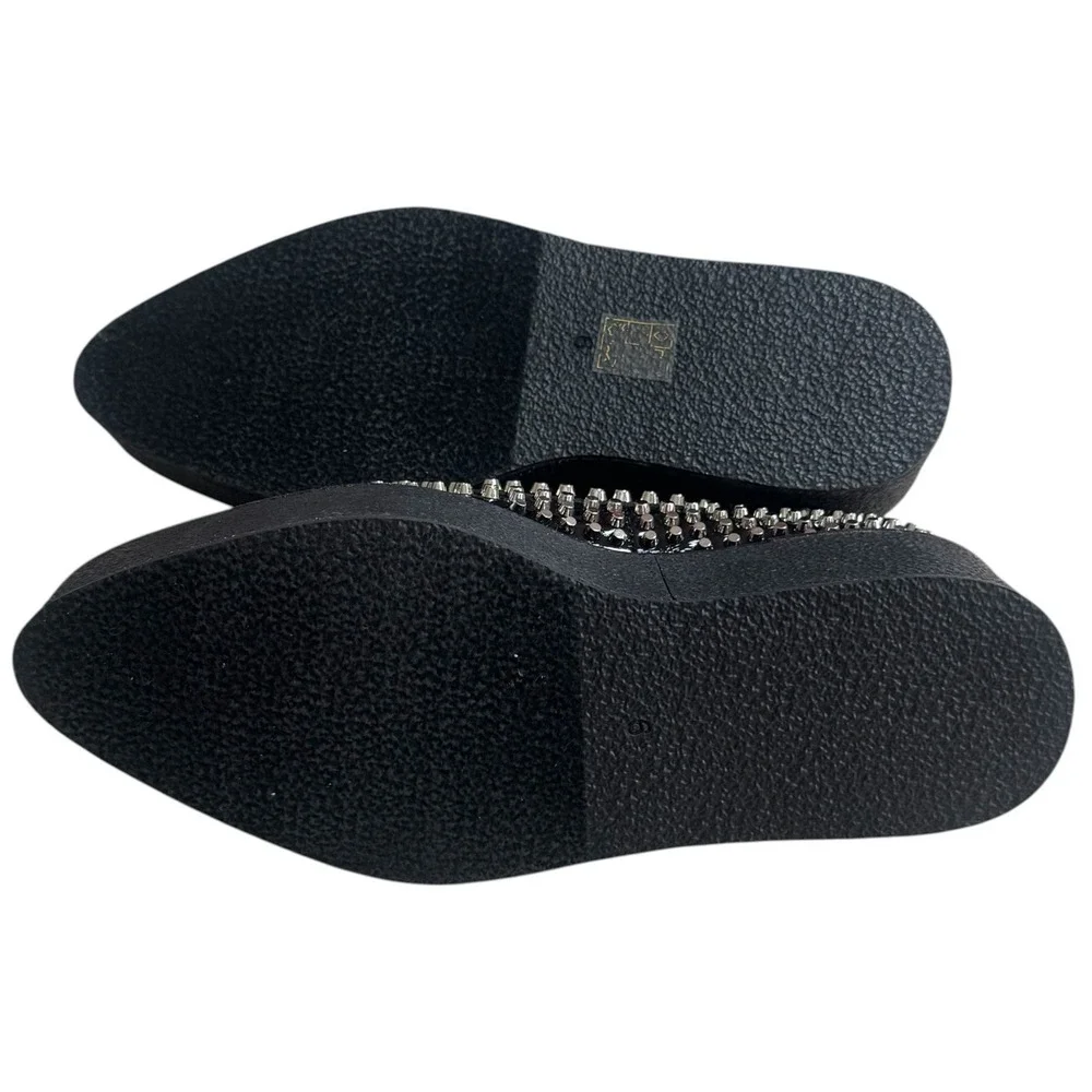 NEW NO BOX Jeffrey Campbell Choux Black Studded Platform Loafers‎ Goth Grunge 9
